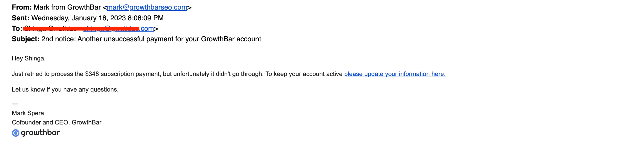dunning email this is what a dunning email looks like