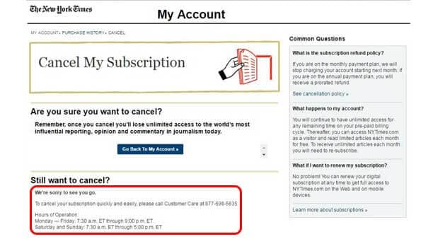 cancellation dark patterns