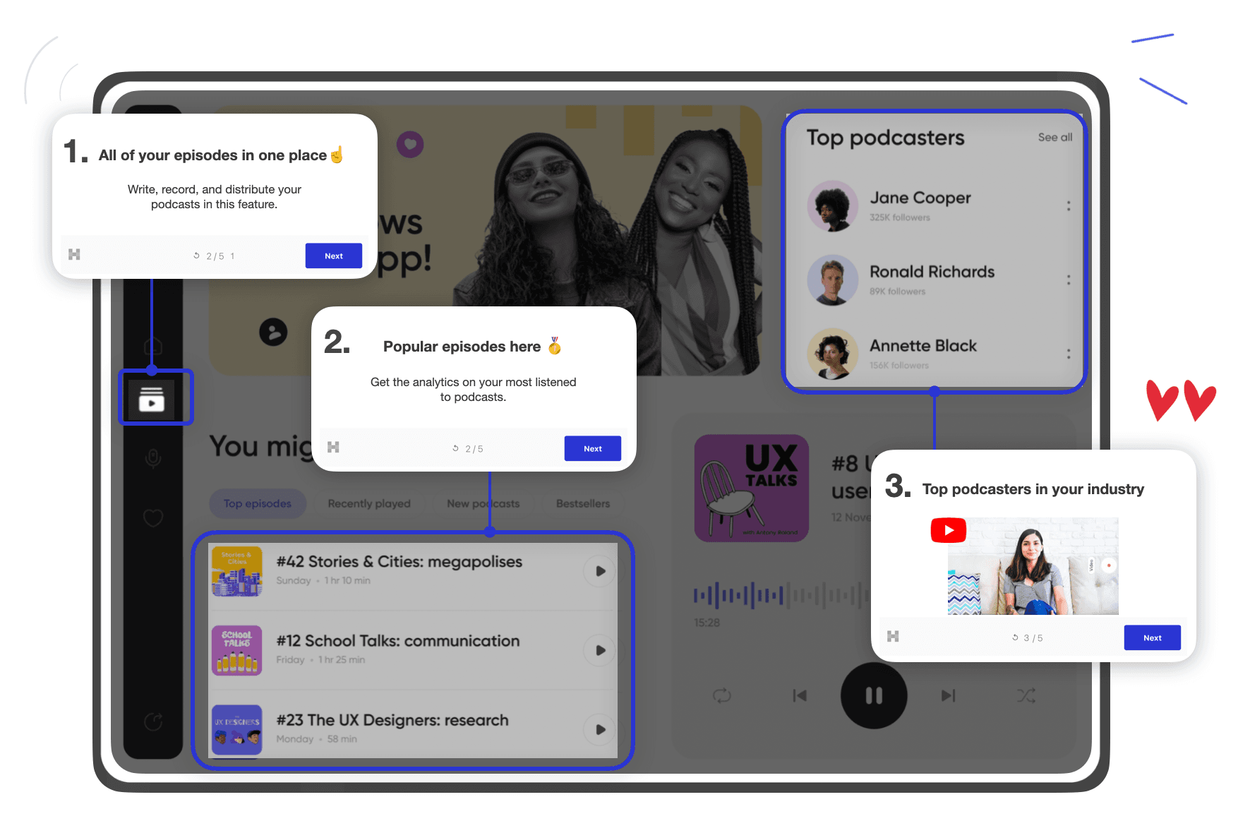 Hopscotch product tours screenshot