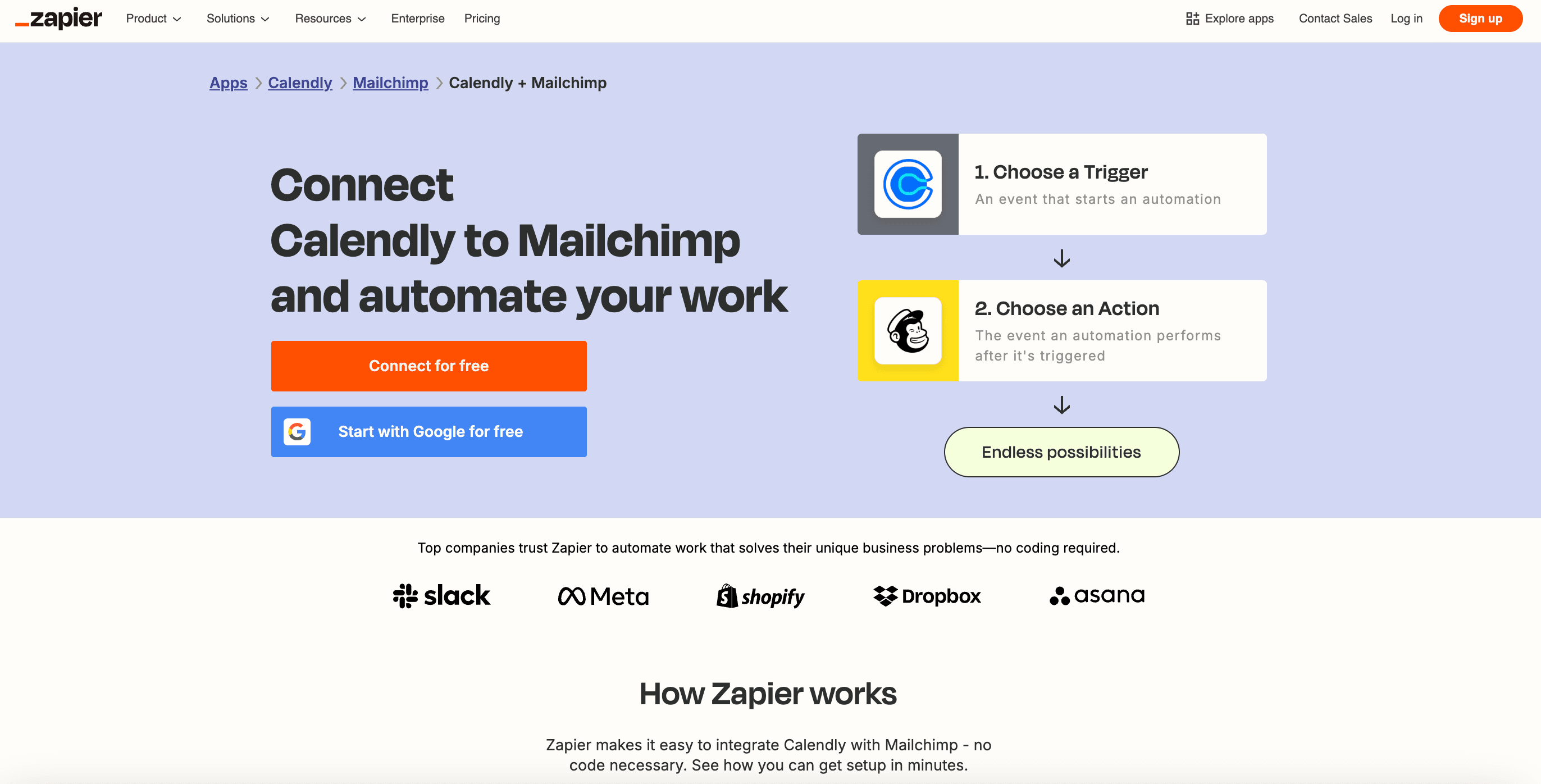 zapier connector pages for seo