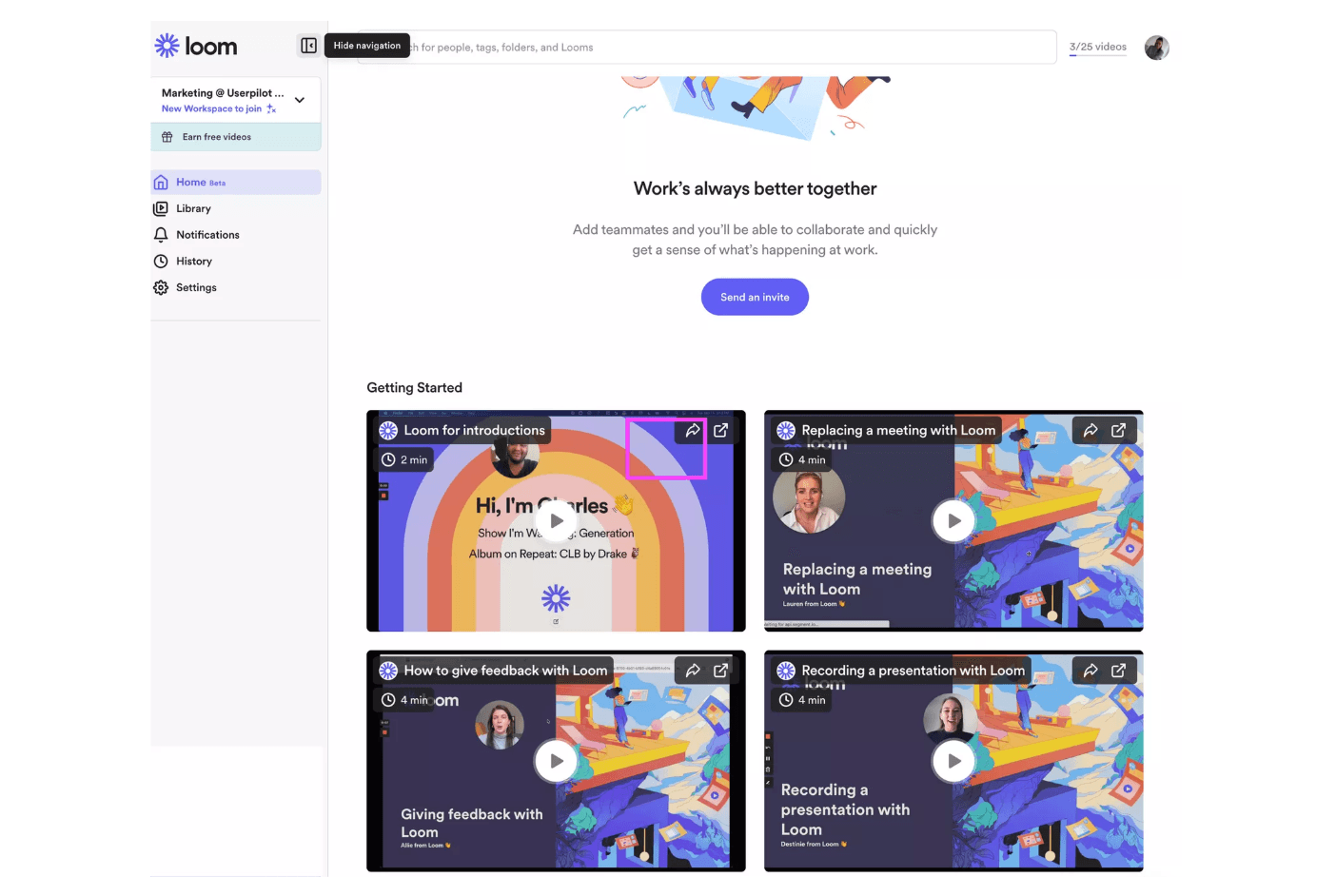 loom video onboarding loom video onboarding screenshot