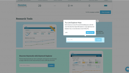 moz product onboarding