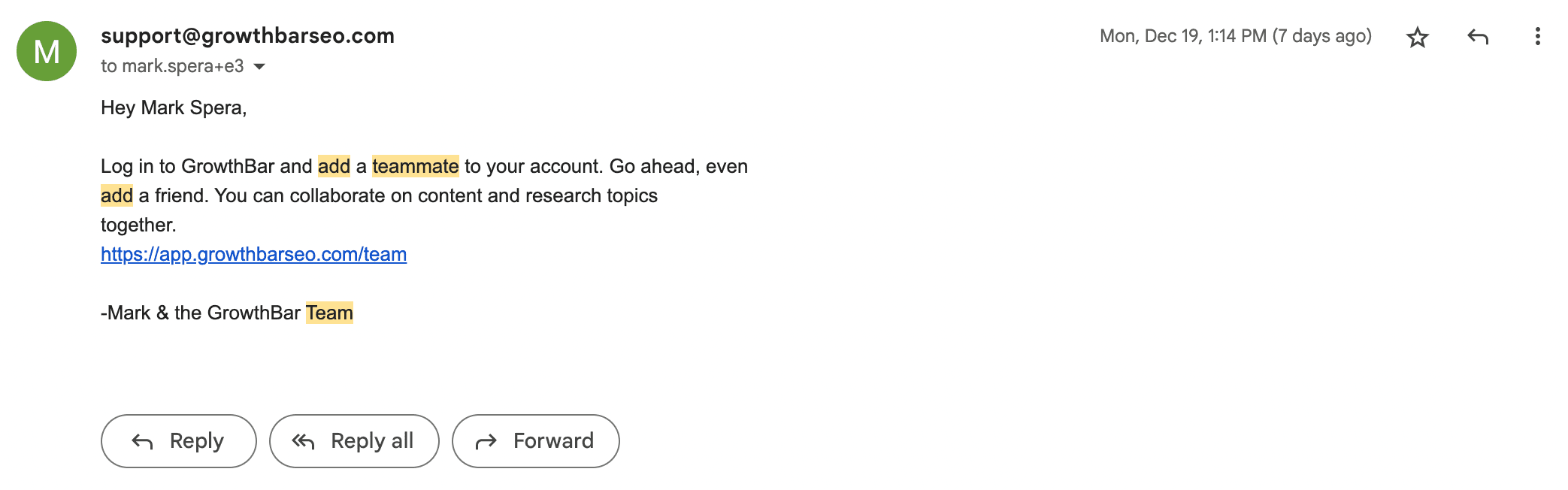 add a teammate onboarding