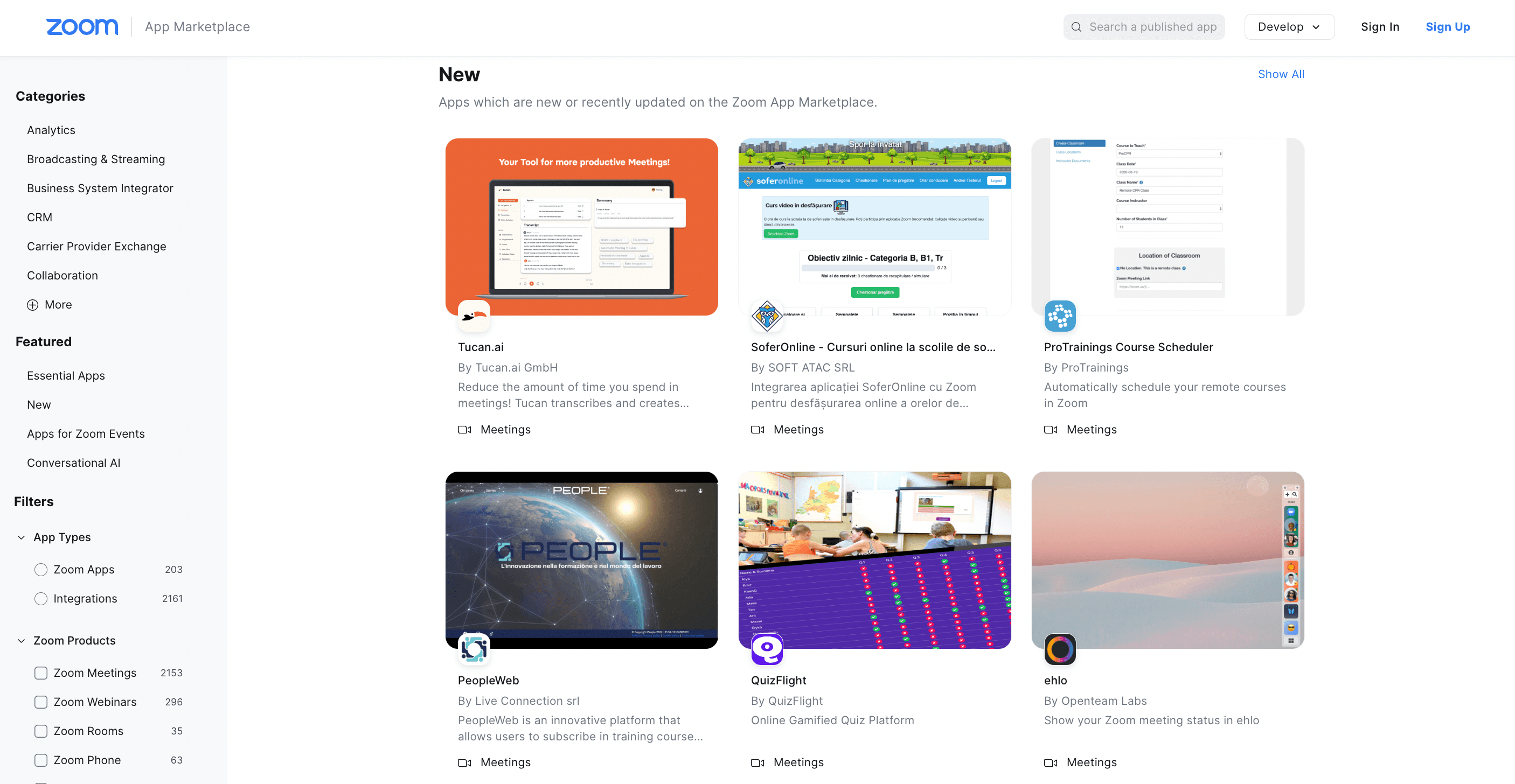 zoom marketplace